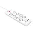 Huntkey SAC807 8 Socket PowerBoard with Surge Protection 4 USB Ports