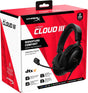 HyperX Cloud III – Wired Gaming Headset PC PS5 Xbox Series X|S Angled 53mm Drivers DTS Memory Foam Durable Frame
