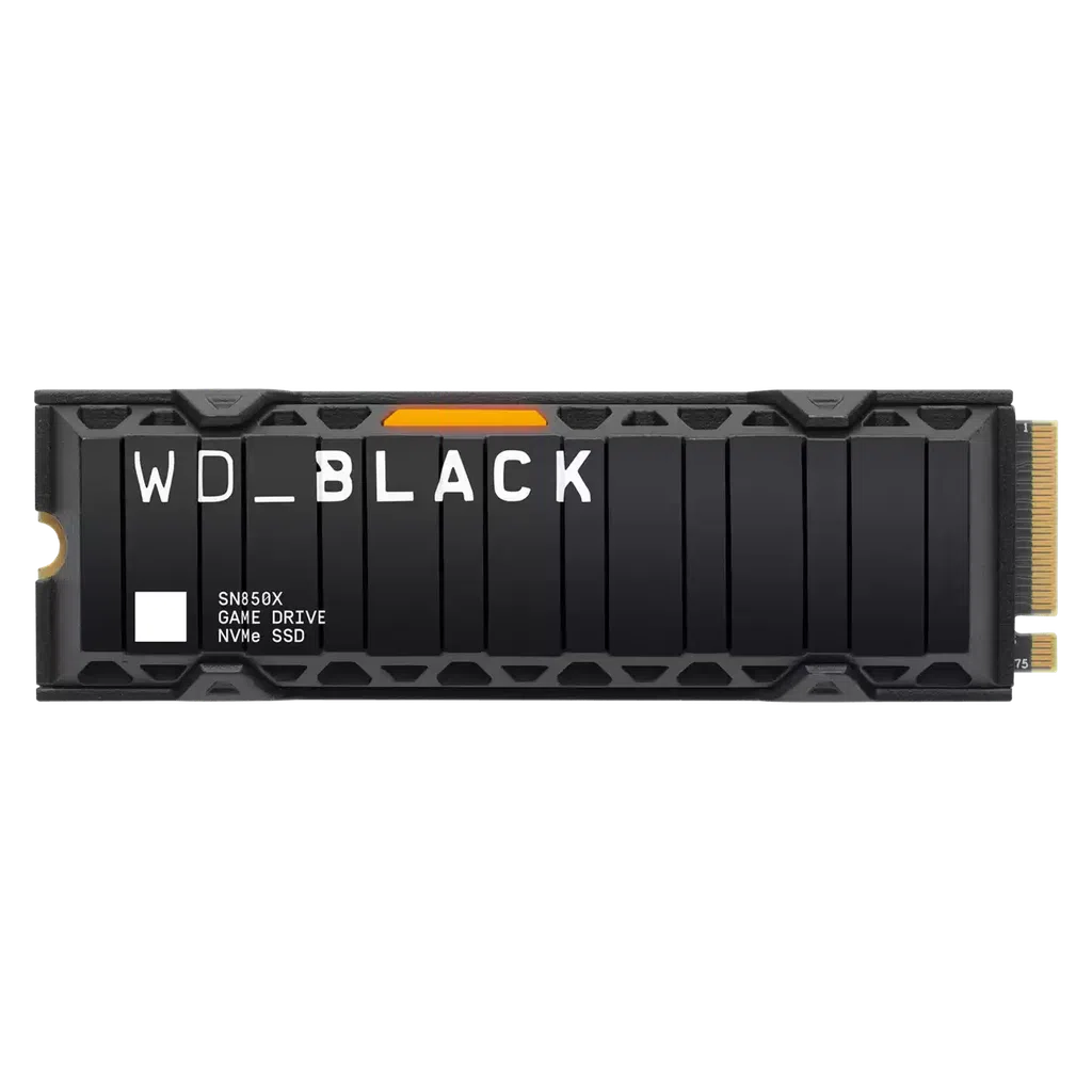 Western Digital WD Black SN850X with Heatsink M.2 2280 NVMe 2TB Gen4 Internal SSD 7300MB/s