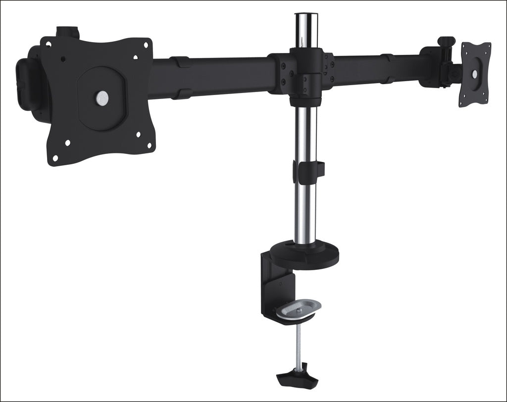 Brateck Dual Monitor Arm with Desk Clamp VESA Fit Most 13'-27'