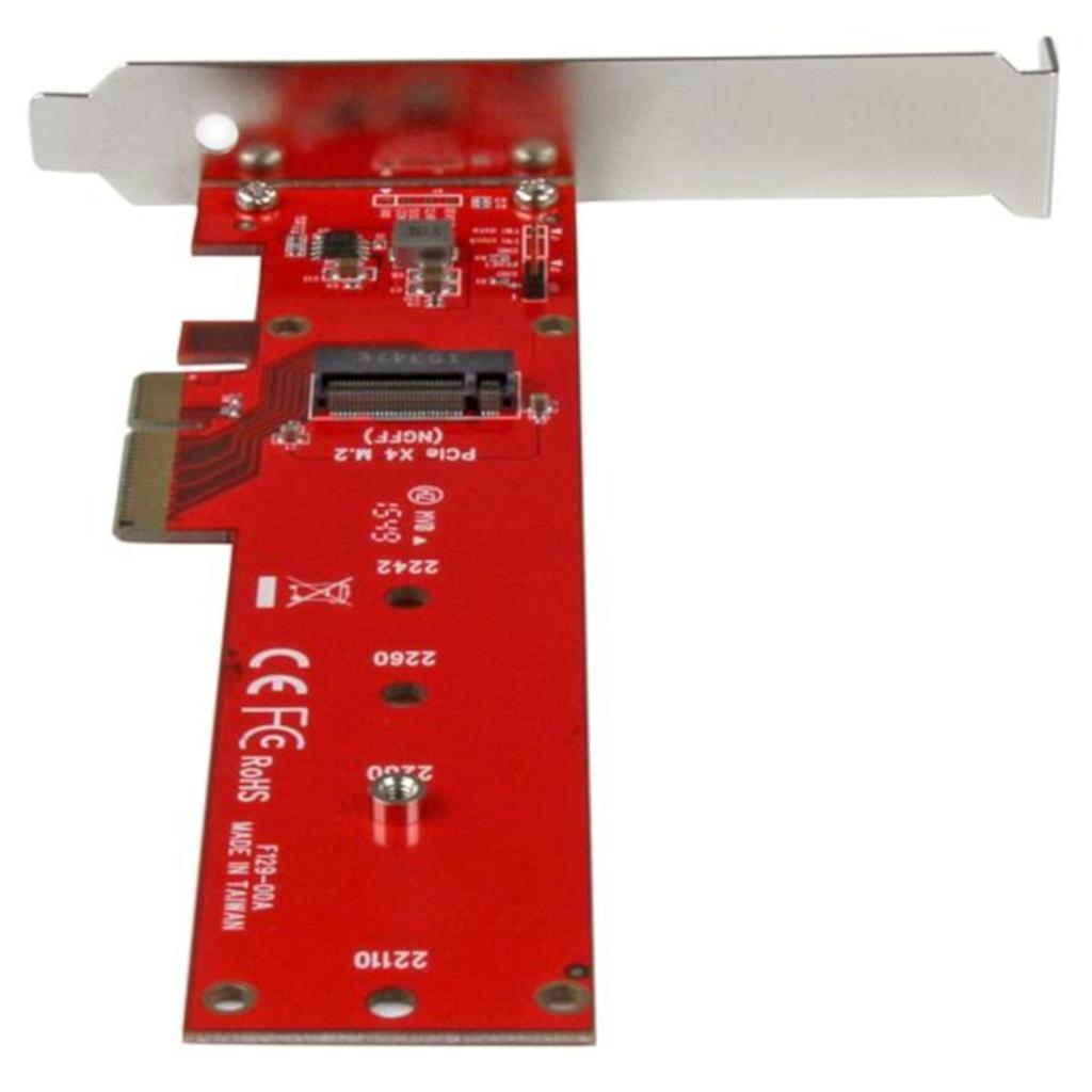 StarTech.com M.2 Adapter – x4 PCIe 3.0 NVMe – Low Profile and Full Profile – SSD PCIE M.2 Adapter – M2 SSD – PCI Express SSD
