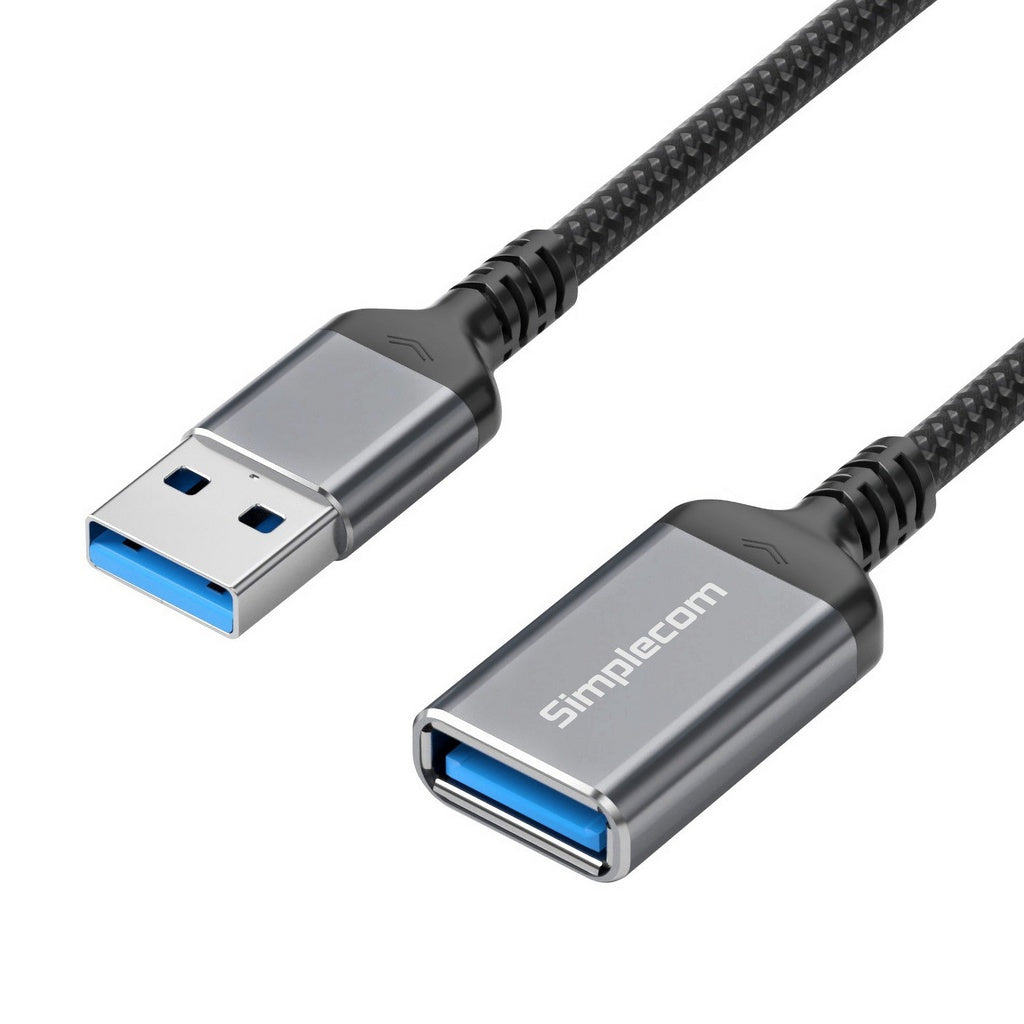 Simplecom USB 3.0 Extension Cable USB-A Male to USB-A Female Nylon Braided 2.0M CAU320