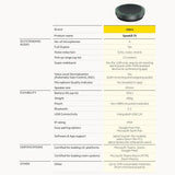 Jabra Speak2 55 Wireless Speakerphone - Duplex Audio - Noise Cancelling - Wideband - IP64 Rated - 50mm Bluetooth