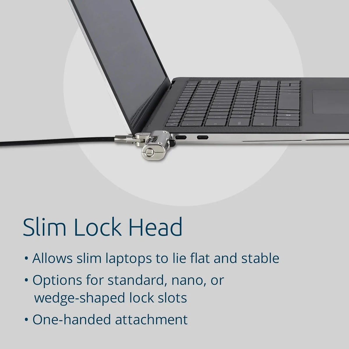 Kensington Combination Laptop Lock for Nano Size Security Slot Resettable 4-Digit (K60214WW)