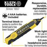 Klein Tools VDV500-920 Digital Tone and Probe Set – Traces Locates Cables on Active Networks Analog Modes Wire Mapping