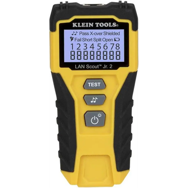 Klein Tools VDV526-200 Cable Tester LAN Scout Jr. 2 Ethernet for CAT 5e 6/6A Cables with RJ45 Connections