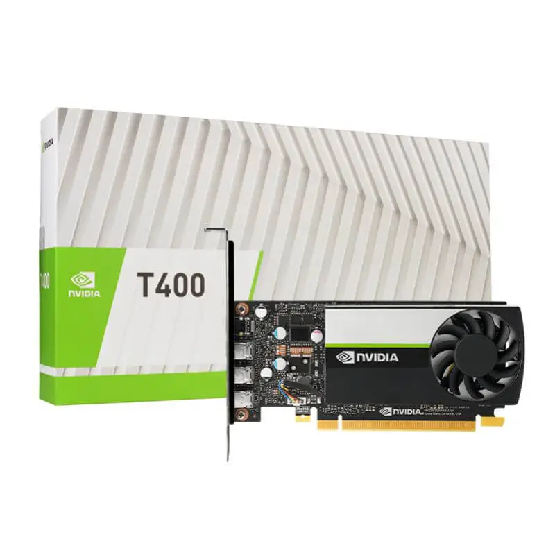 Leadtek nVidia Quadro Turing T400 Workstation GPU 4GB GDDR6 PCI-E 3.0 x16 384 NVidia CUDA Cores 3x mDP 1.4 LP Bracket
