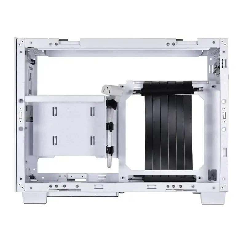 Lian Li Q58 Mesh/Tempered Glass Mini-ITX Case with PCIe 4.0 Riser Cable - White