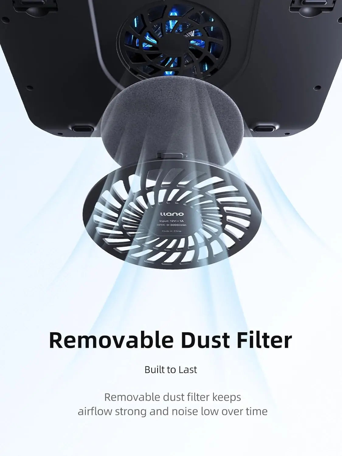 llano V11 Pro Laptop Cooling Pad Gaming Cooler RGB Fan