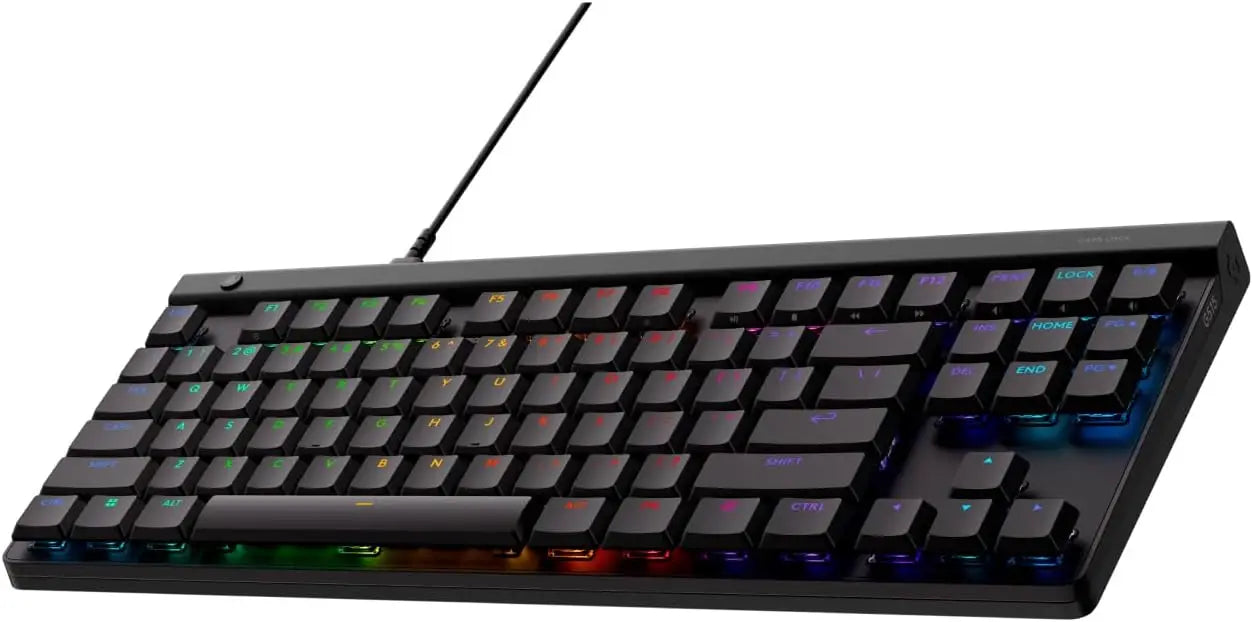 Logitech G515 TKL Wired Low Profile Gaming Keyboard Fully Customisable RGB Double-Shot PBT Keycaps Tactile/Brown