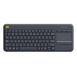 Logitech K400 Plus Wireless Keyboard With Touchpad & Entertainment Media Keys Tiny USB Unifying Receiver for HTPC