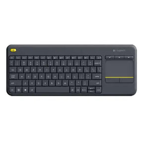 Logitech K400 Plus Wireless Keyboard With Touchpad & Entertainment Media Keys Tiny USB Unifying Receiver for HTPC