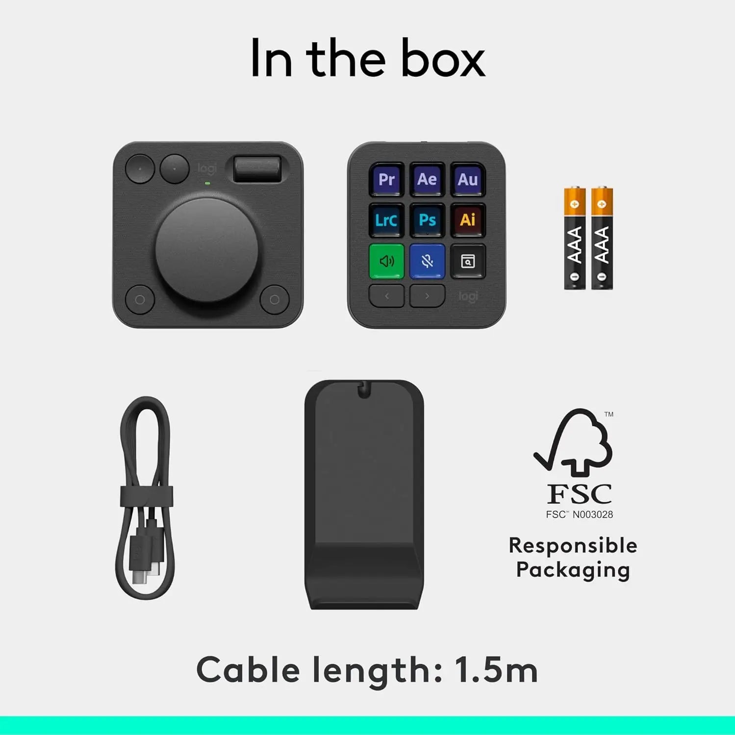 Logitech MX Creative Console Programmable Keypad with 9 Customizable LCD Keys and Control Dial for Graphic Design Video