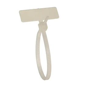 Marker Tie | Cable 110 x 2.5 mm WITH Panel 25 8 | Natural - 100 pack - 100Pcs Bag