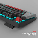 Mechanical Gaming Keyboard MageGee 104 Keys Blue Backlit Keyboards with Red Switch USB Wired Computer for Laptop