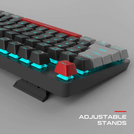 Mechanical Gaming Keyboard MageGee 104 Keys Blue Backlit Keyboards with Red Switch USB Wired Computer for Laptop