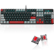 Mechanical Gaming Keyboard MageGee 104 Keys Blue Backlit Keyboards with Red Switch USB Wired Computer for Laptop