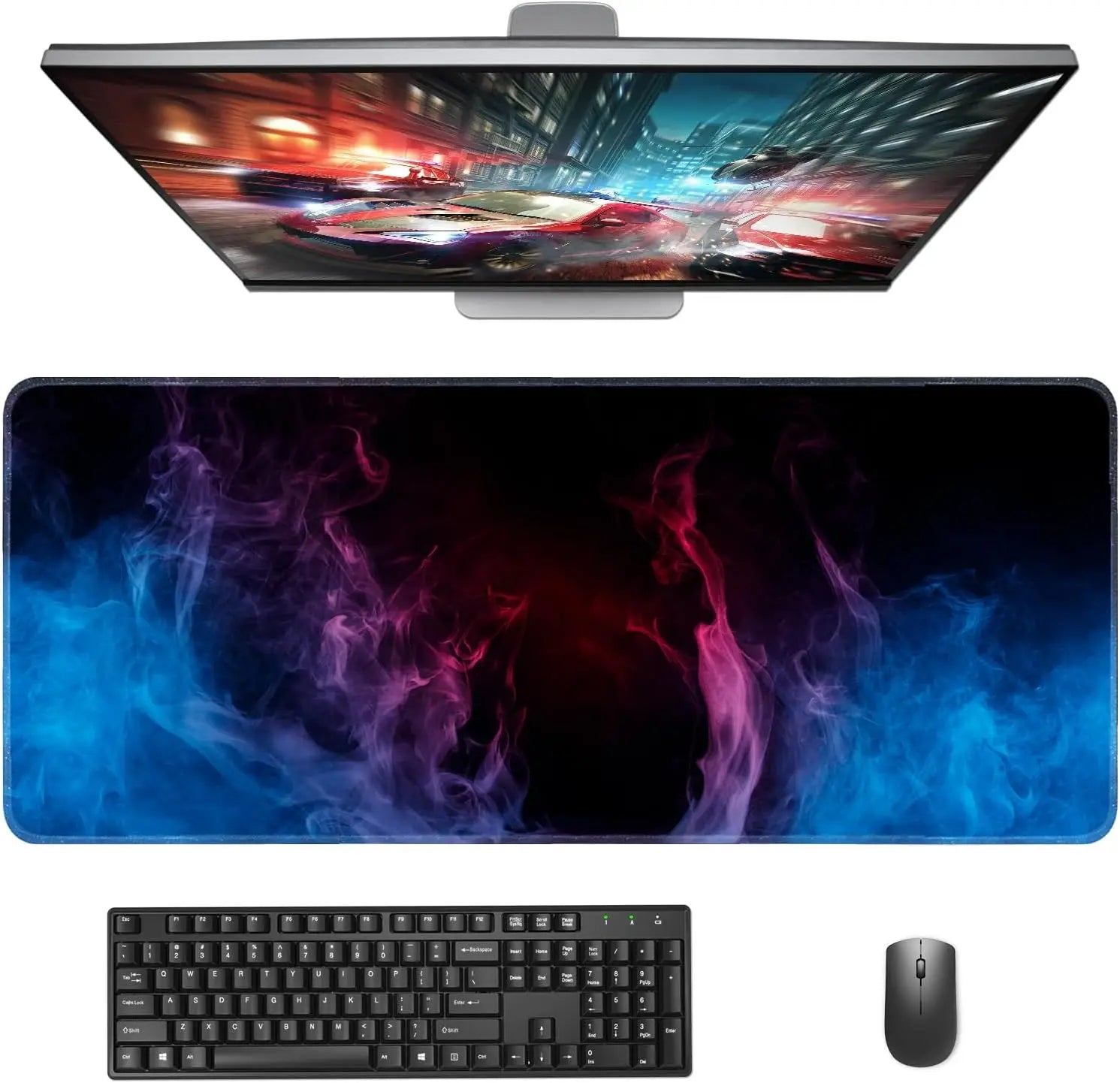Mouse Pad Computer Desk Mat 90 x 40 cm Large Mousepad XXL Extended Keyboard Mats Gaming Mousemat Protector for Home