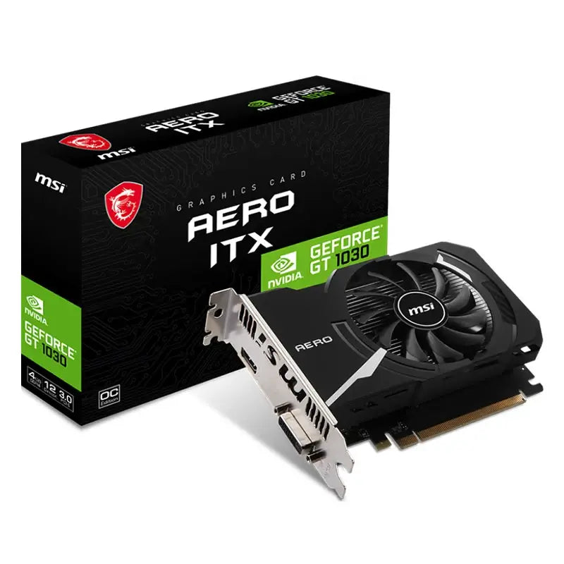 MSI GeForce GT 1030 AERO ITX OC 4GB Video Card