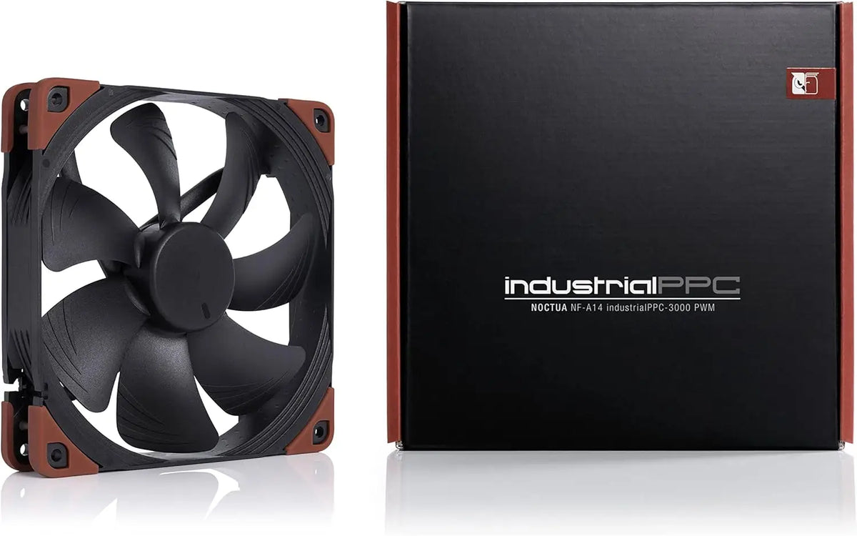 Noctua NF-A14 iPPC-3000 PWM Heavy Duty Cooling Fan 4-Pin 3000 RPM (140mm Black)