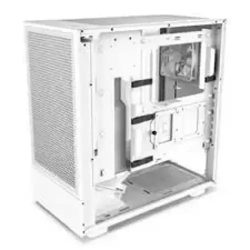 NZXT H5 Flow Tempered Glass Mid-Tower ATX Case - White