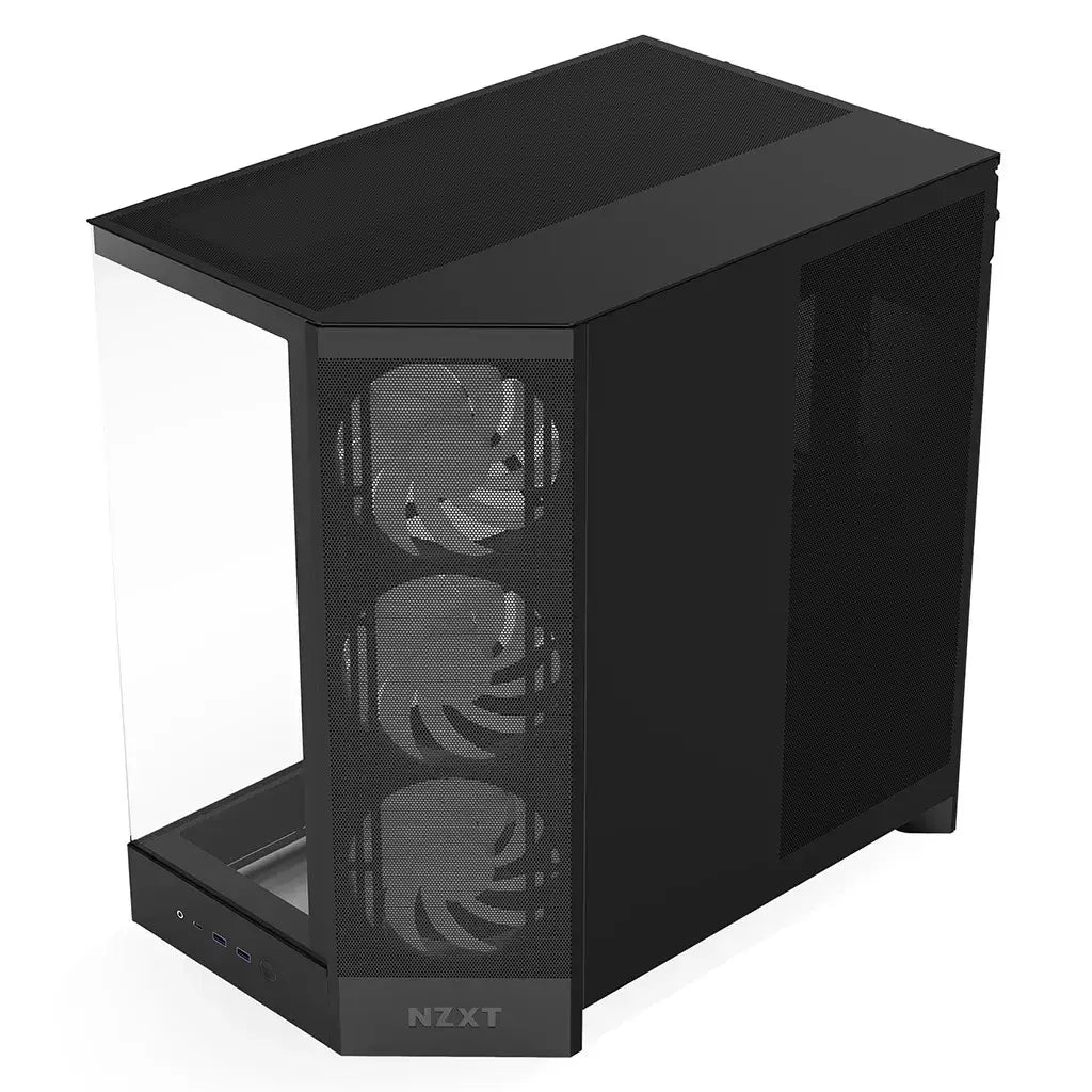 NZXT H9 Flow RGB Tempered Glass Mid-Tower E-ATX Case - Black