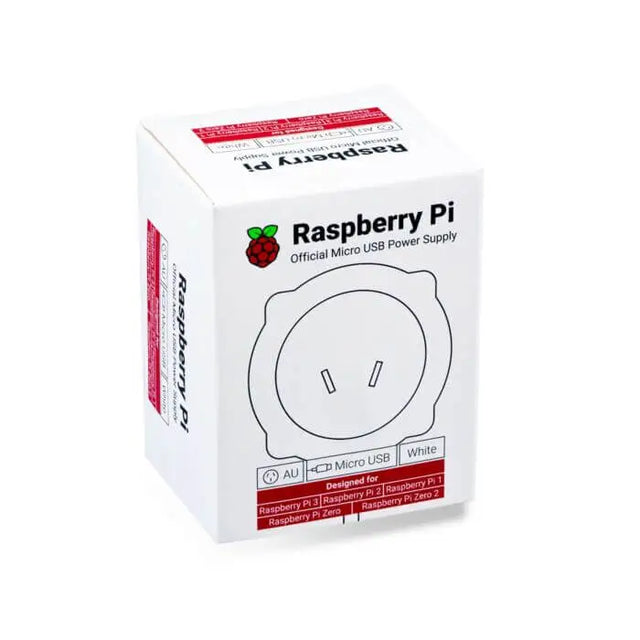 Official Raspberry Pi 12.5W Micro USB Power Supply