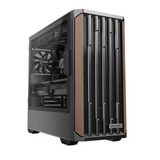 OKINOS Cypress P7 Genuine Walnut Wood Trim ATX Type-C Support 360mm Radiator on Top 4 x 120mm PWM Fans Black Stylish