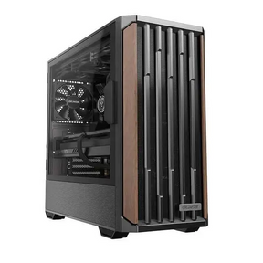 OKINOS Cypress P7 Genuine Walnut Wood Trim ATX Type-C Support 360mm Radiator on Top 4 x 120mm PWM Fans Black Stylish