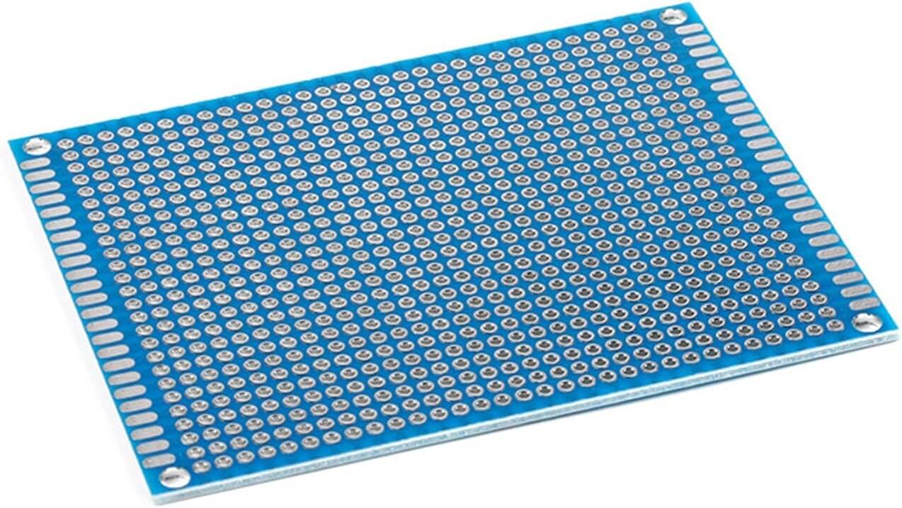 PCB Board Prototype Board Blue 7x9cm Double Sided Circuit Boards For DIY Soldering Project
