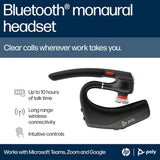 Poly Voyager Legend 50-M UC Bluetooth Headset - NoiseBlockAI WindSmart Smart Sensor 10 Hours Battery Life Noise