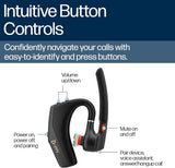 Poly Voyager Legend 50-M UC Bluetooth Headset - NoiseBlockAI WindSmart Smart Sensor 10 Hours Battery Life Noise