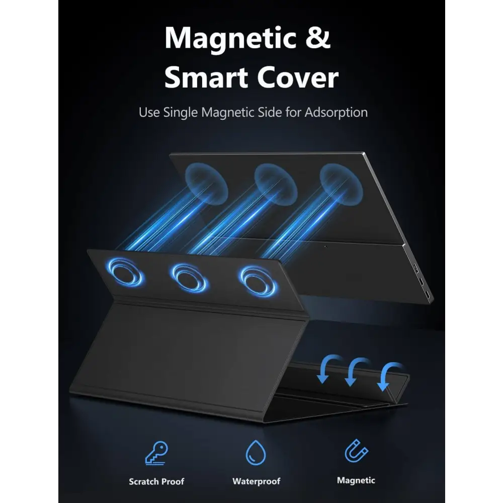 Portable Monitor 15.6’’ 1080P Lightweight Dual USB C HDMI Second Computer Screen Gaming Display with Speakers Travel