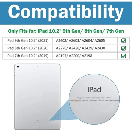 ProCase iPad 10.2 (2021 9th Gen/ 2020 8th 2019 7th Gen) Keyboard Case with 7 Colors Backlit 360° Rotation Protective