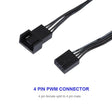 PWM Connector Computer PC Case Fan Power Cable 4PIN Extension for CPU