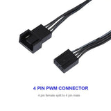 PWM Connector Computer PC Case Fan Power Cable 4PIN Extension for CPU