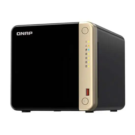 QNAP TS-464-8G 4 Bay NAS Intel Celeron N5095 Quad core 8GB DDR4 2xM.2 2280 PCle 2x2.5GbE 1xSlot Gen3x2 2xUSB3.2