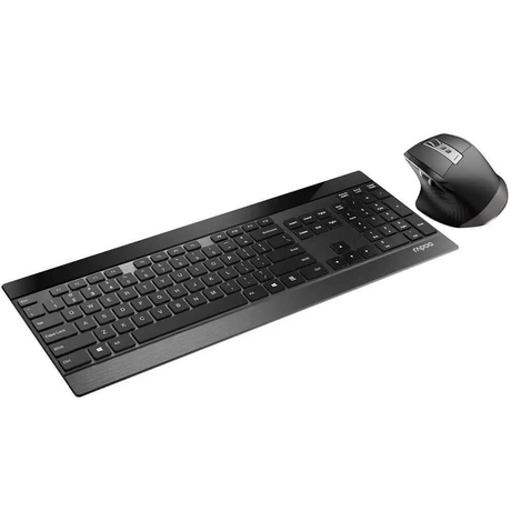 RAPOO 9900M Multi-mode Wireless Ultra-slim Keyboard & Mouse - Bluetooth 4.0 2.4G Multi-Mode Switch Ultra-Slim Keys
