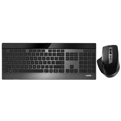 RAPOO 9900M Multi-mode Wireless Ultra-slim Keyboard & Mouse - Bluetooth 4.0 2.4G Multi-Mode Switch Ultra-Slim Keys