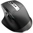 RAPOO MT750 Wireless Mouse Multi-Device (Multi-Mode:BT 5.0/4.0/3.0 + 2.4Ghz) Laser 8 Programmable Buttons Ergonomic