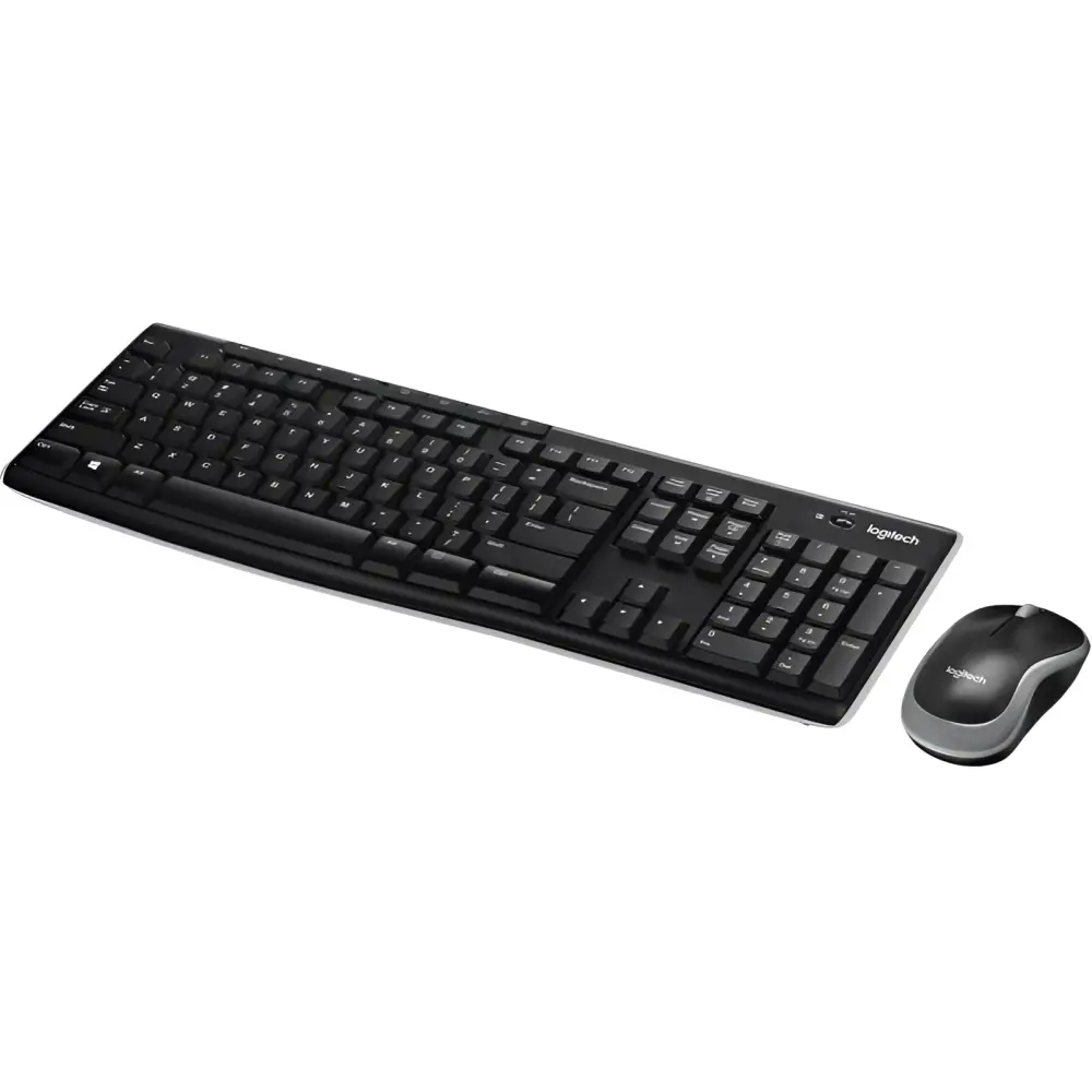 RAPOO X1800Pro Wireless Mouse & Keyboard Combo - 2.4G 10M Range Optical Long Battery Spill-Resistant Design,1000 DPI