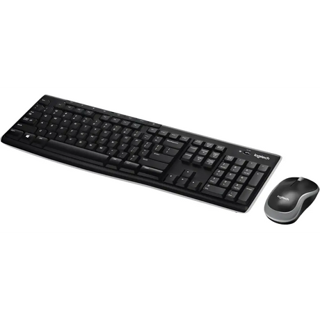 RAPOO X1800Pro Wireless Mouse & Keyboard Combo - 2.4G 10M Range Optical Long Battery Spill-Resistant Design,1000 DPI