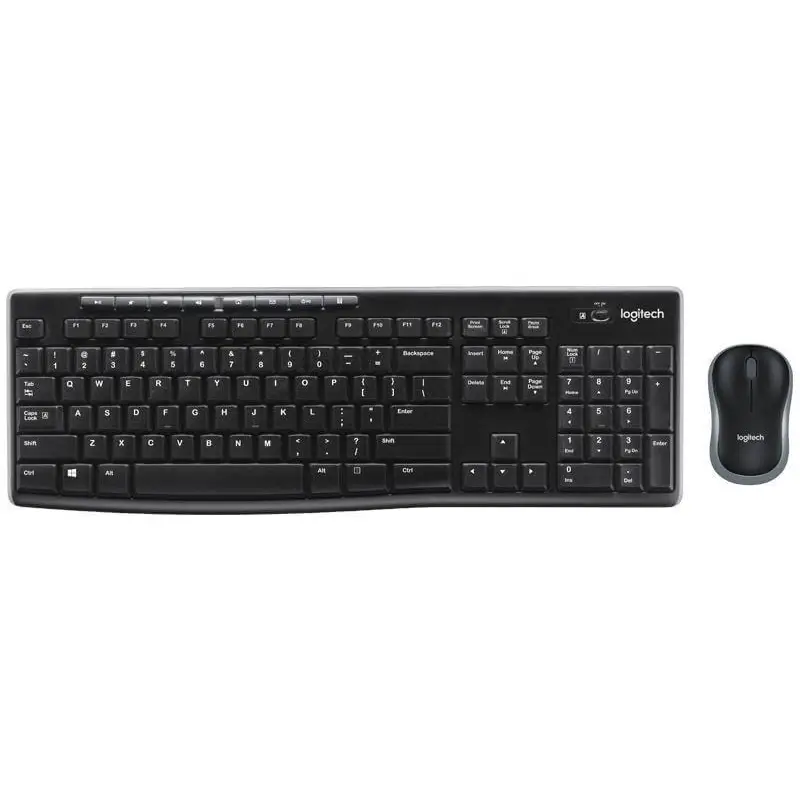 RAPOO X1800Pro Wireless Mouse & Keyboard Combo - 2.4G 10M Range Optical Long Battery Spill-Resistant Design,1000 DPI