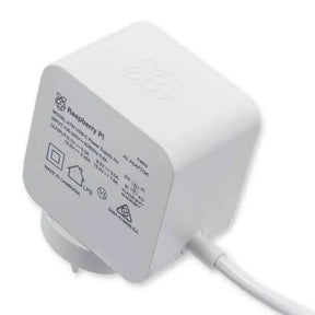 Raspberry Pi 5 White Power Supply (Official) USB-C PD 5.1V 27W