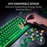 Razer BlackWidow V4 75% Mechanical Gaming Keyboard: Hot-Swappable Design - Compact & Durable - Orange Tactile Switches