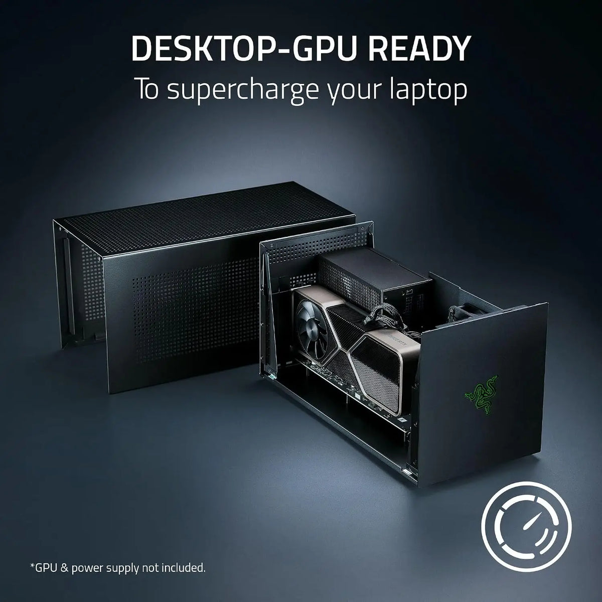 Razer Core X V2 External Graphics Enclosure (eGPU): Compatible with Windows 11 Thunderbolt 4/5 and USB 4 Laptops &
