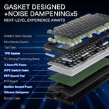 Redragon K673SP 75% Wireless Gasket RGB Gaming Keyboard 3 Mode 81 Keys PBT Compact Mechanical Dedicated Button Control