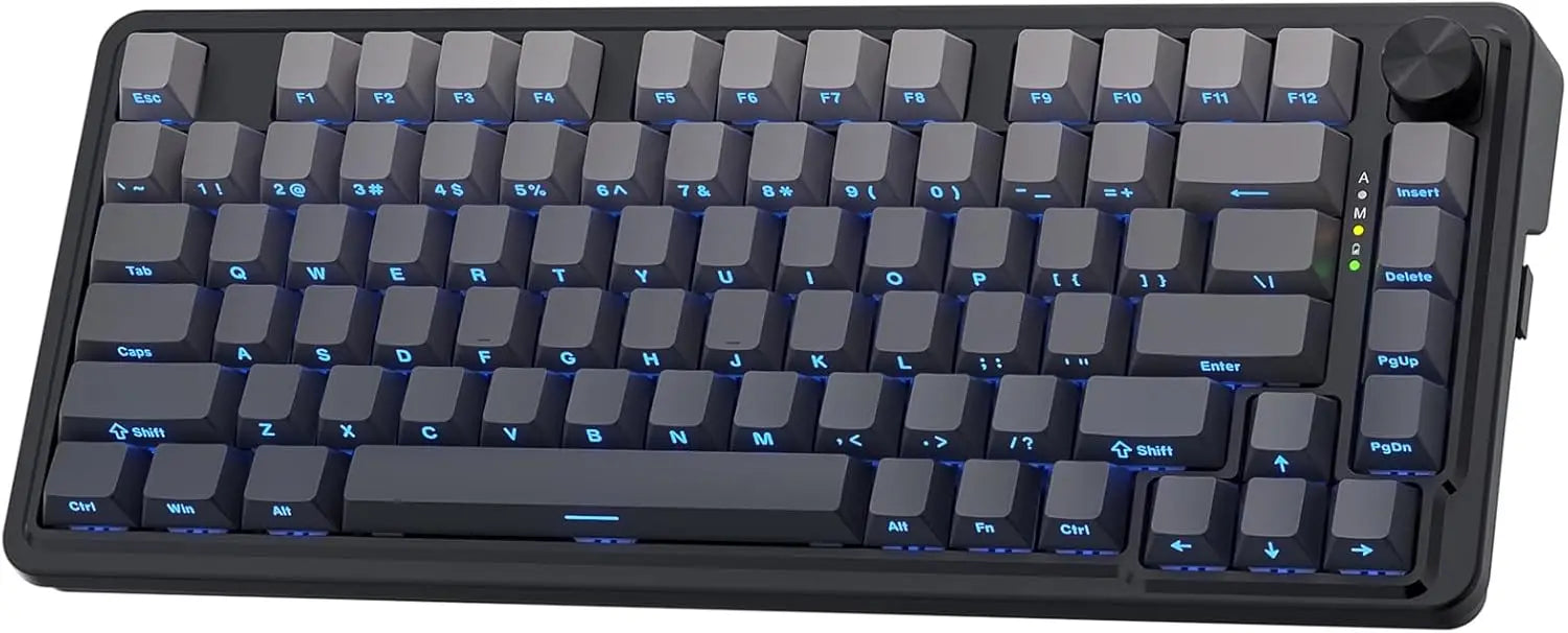 Redragon K673SP 75% Wireless Gasket RGB Gaming Keyboard 3 Mode 81 Keys PBT Compact Mechanical Dedicated Button Control