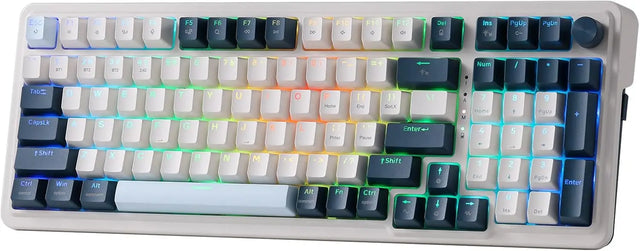 Redragon K686 PRO 98 Keys Wireless Gasket RGB Gaming Keyboard 3-Mode Win/Mac Mechanical w/5-Layer Noise Dampening