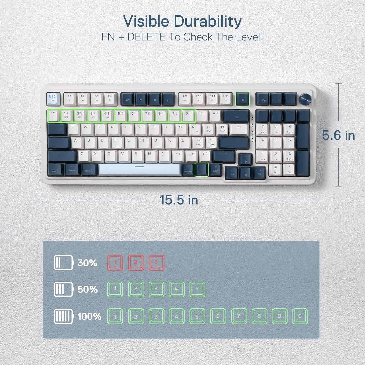 Redragon K686 PRO 98 Keys Wireless Gasket RGB Gaming Keyboard 3-Mode Win/Mac Mechanical w/5-Layer Noise Dampening